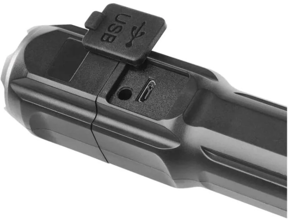 Emos įkraunamas žibintuvėlis P3214, 150 lm, 1200 mAh, 80 g, IP44, 4 režimai, Micro USB, smūgiams atsparus