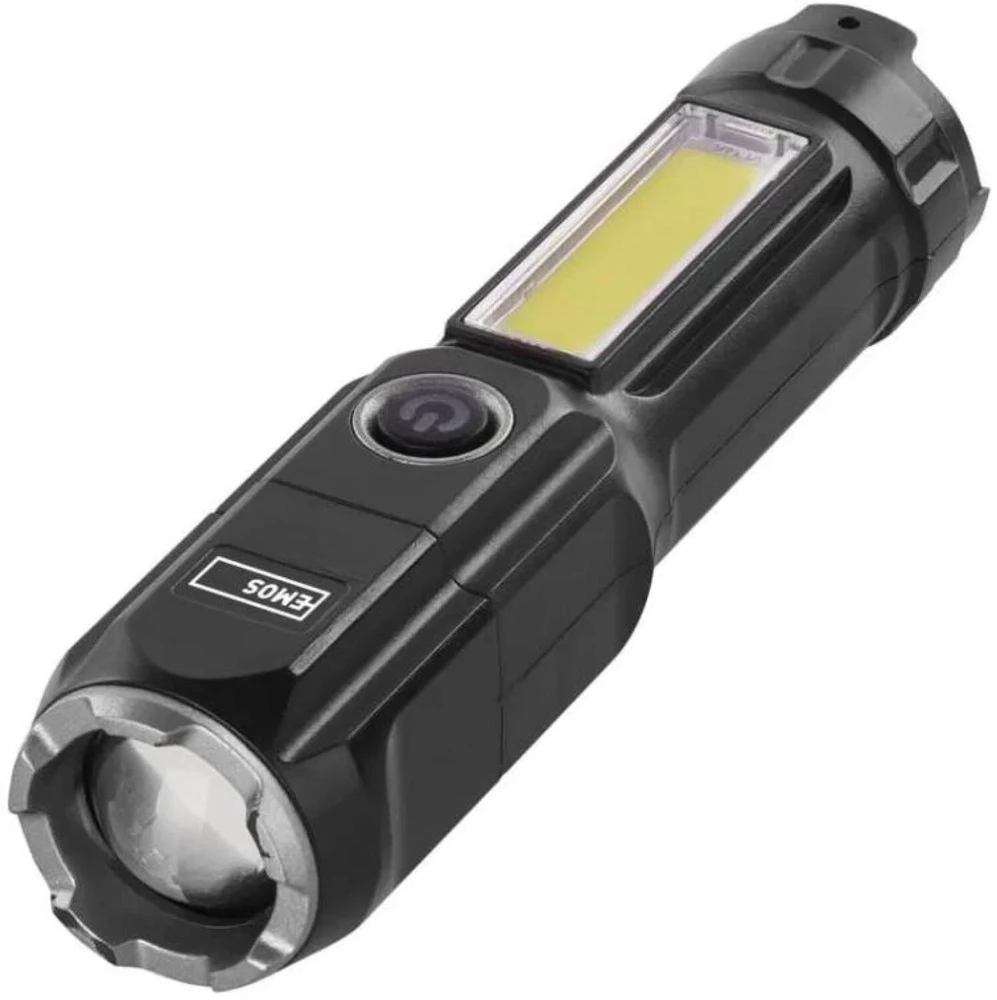 Emos įkraunamas žibintuvėlis P3214, 150 lm, 1200 mAh, 80 g, IP44, 4 režimai, Micro USB, smūgiams atsparus