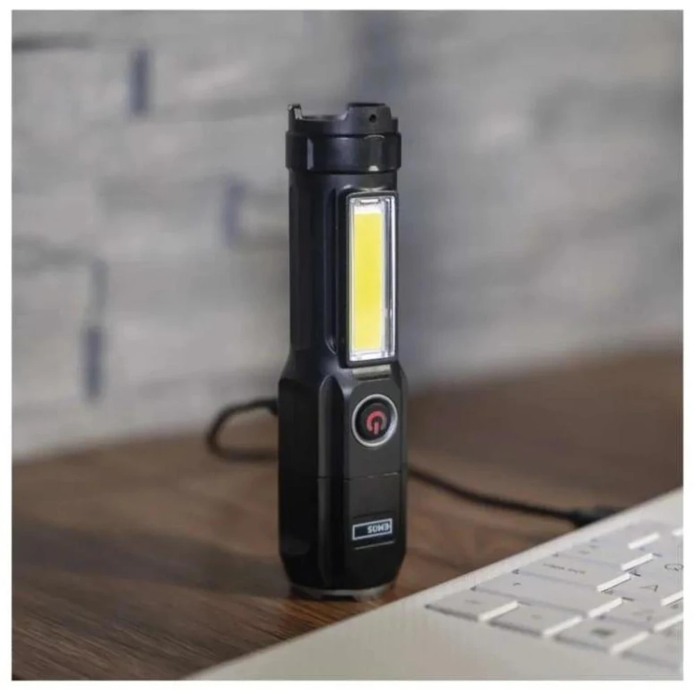 Emos įkraunamas žibintuvėlis P3214, 150 lm, 1200 mAh, 80 g, IP44, 4 režimai, Micro USB, smūgiams atsparus