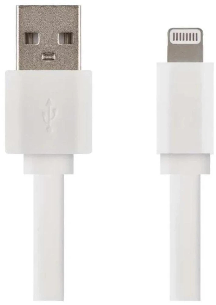 Emos USB-A 2.0 / Lightning MFi charging/data cable, 1 m, baltas