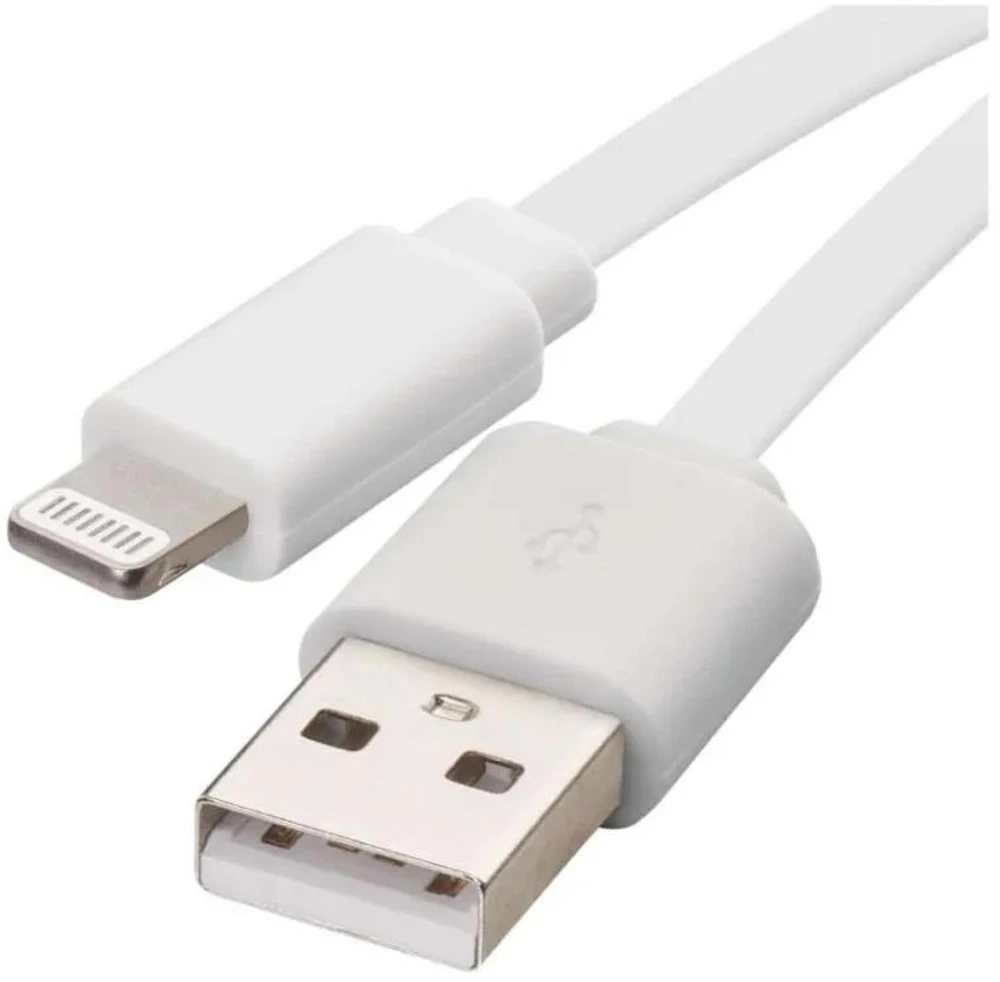 Emos USB-A 2.0 / Lightning MFi charging/data cable, 1 m, baltas
