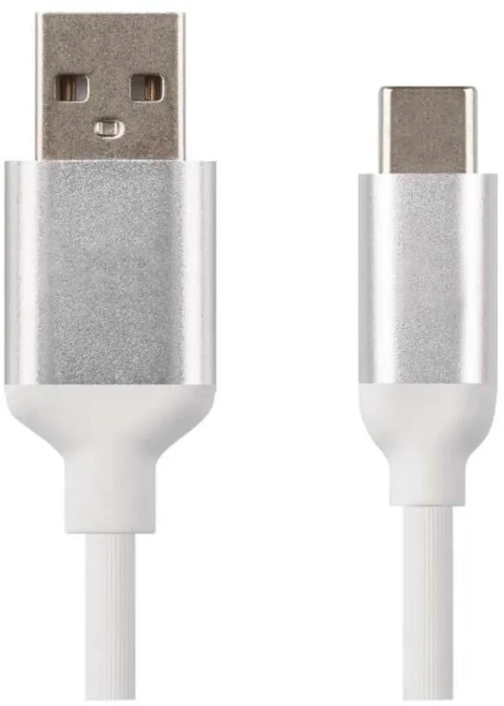 Emos USB-A 2.0 / USB-C 2.0 charging/data cable, 1m, baltas
