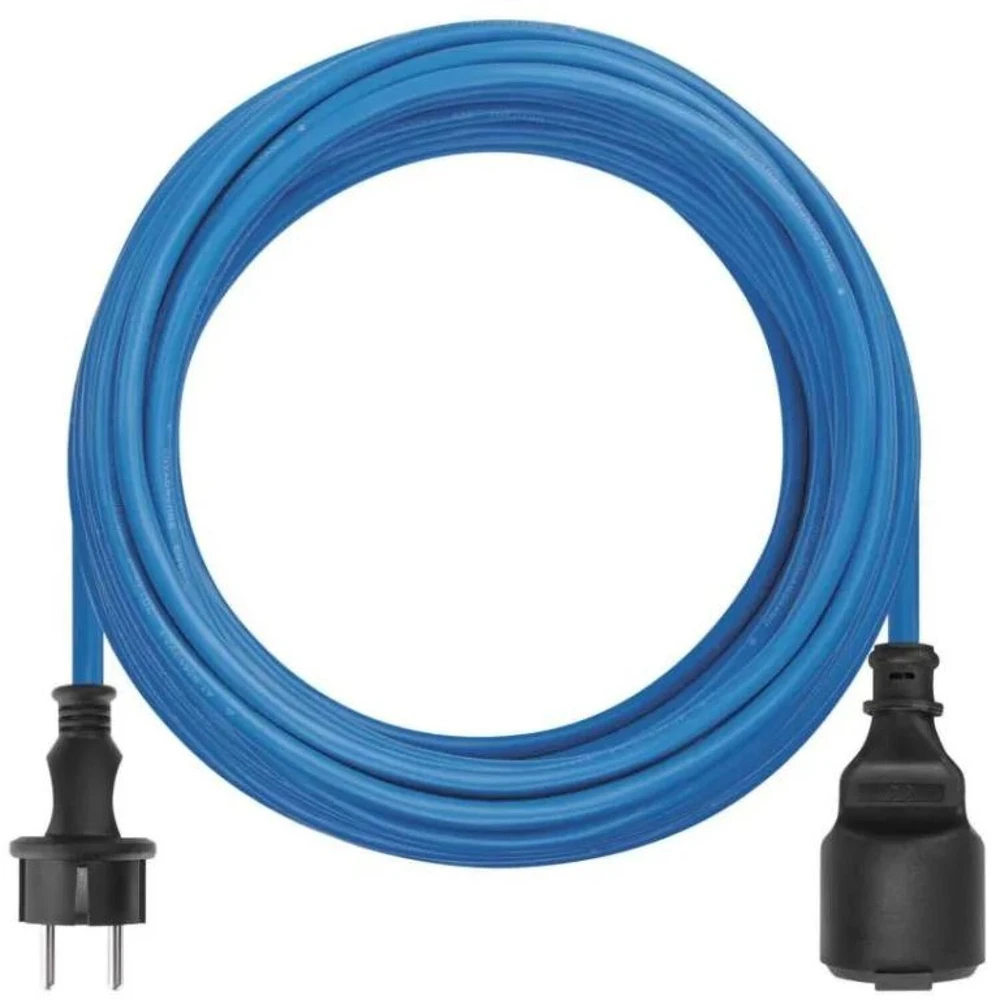 Emos Ilgintuvas P01510W, 10 m, mėlyna, 250 V, 16 A, 1 lizdas, IP44, PVC, vaikų apsauga