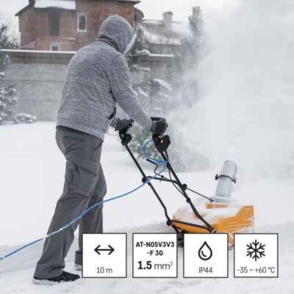 Emos Ilgintuvas P01510W, 10 m, mėlyna, 250 V, 16 A, 1 lizdas, IP44, PVC, vaikų apsauga