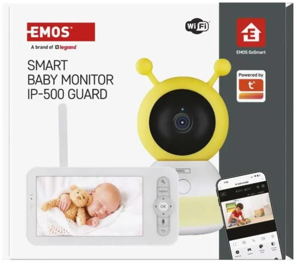 EMOS IP-500 GUARD su monitorem i Wi-Fi