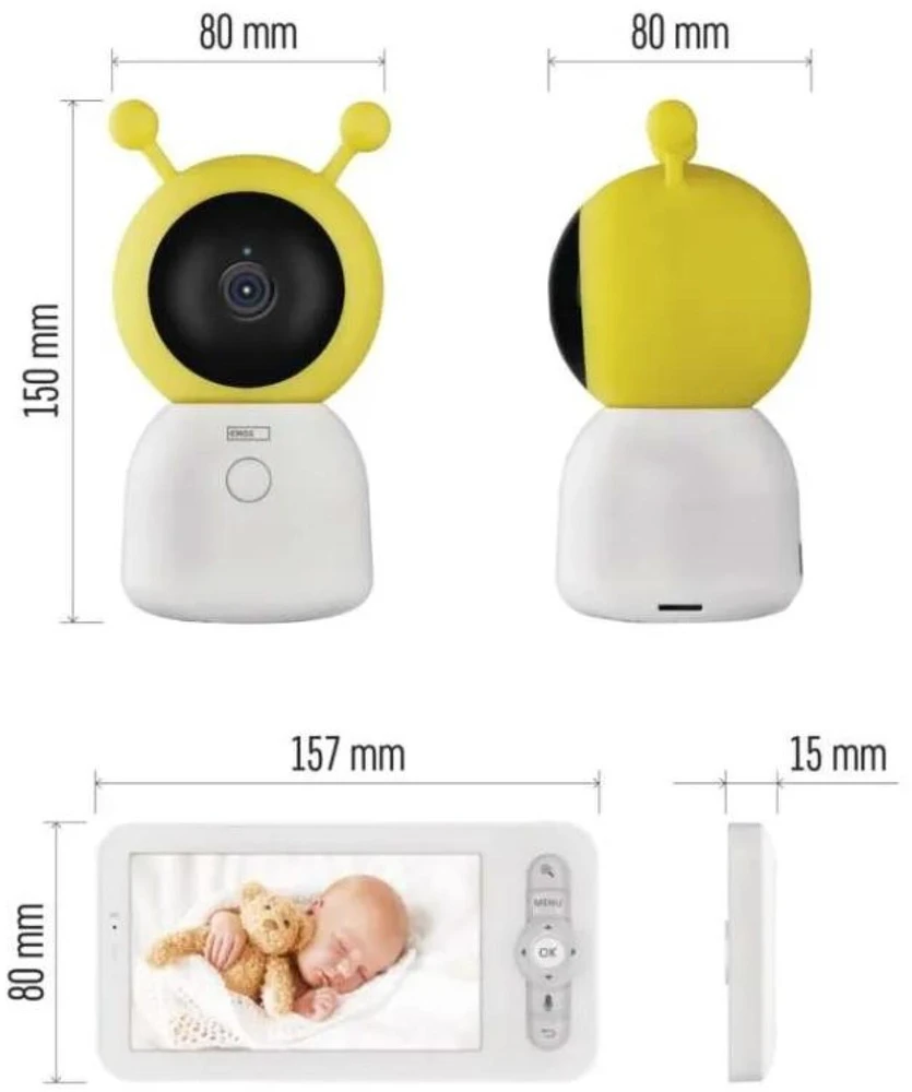 EMOS IP-500 GUARD su monitorem i Wi-Fi