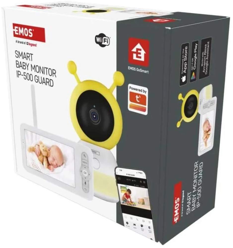 EMOS IP-500 GUARD su monitorem i Wi-Fi