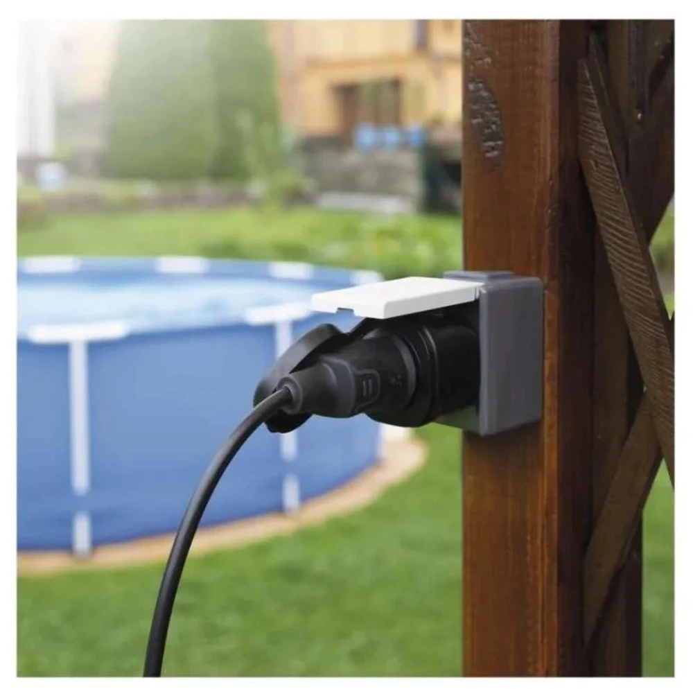 Emos išmanioji kištukinė P5532, 230 V~/16 A, 3 680 W, 30 programų, IP44, Wi-Fi 802.11 b/g/n, 2,4 GHz