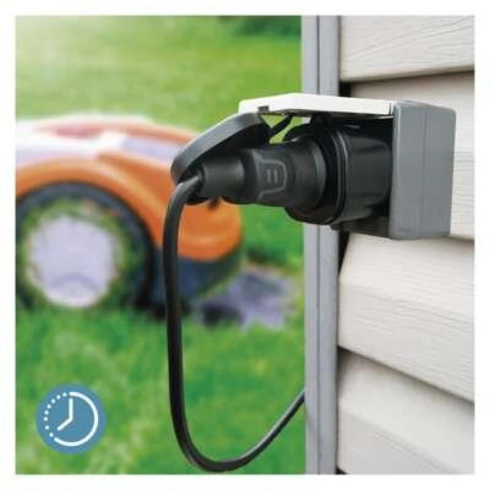 Emos išmanioji kištukinė P5532, 230 V~/16 A, 3 680 W, 30 programų, IP44, Wi-Fi 802.11 b/g/n, 2,4 GHz
