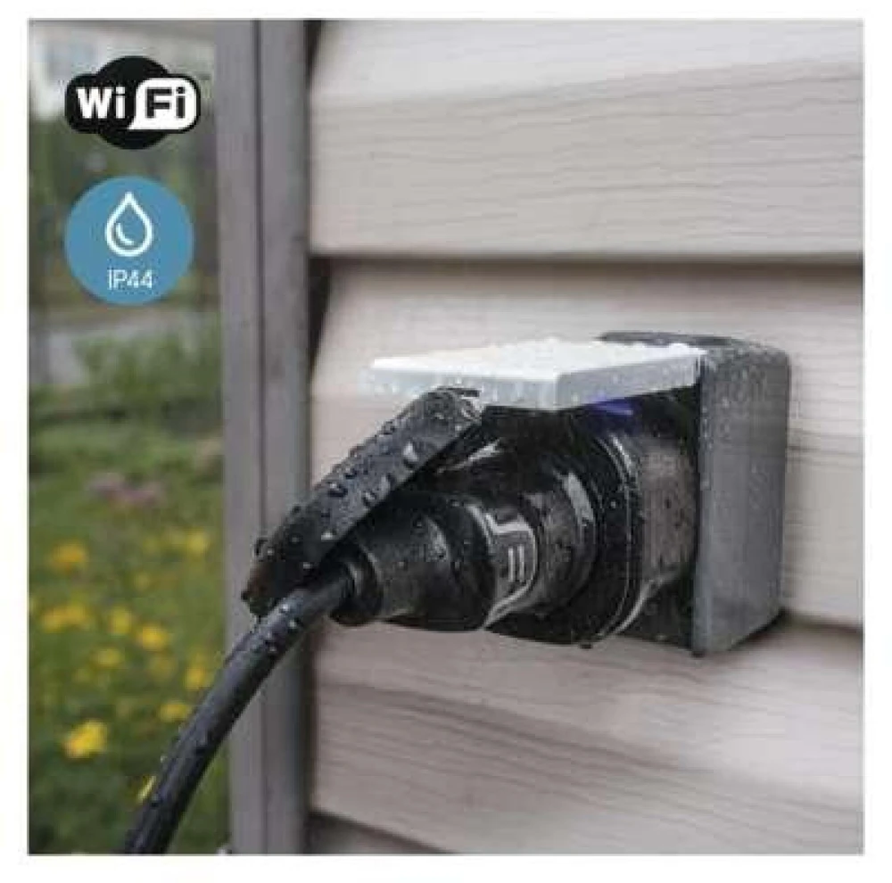 Emos išmanioji kištukinė P5532, 230 V~/16 A, 3 680 W, 30 programų, IP44, Wi-Fi 802.11 b/g/n, 2,4 GHz