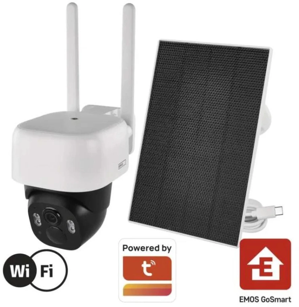 Emos lauko kamera IP-1200 WASP H4067, 5MPx, 9 200 mAh, IP44, 135°, naktinis matymas, dvipusis ryšys