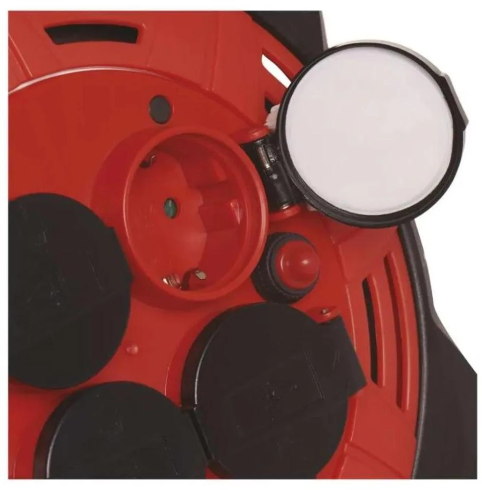 Emos Lauko prailginimo ritė P08215, 15 m, 4 lizdai, 230 V, 13 A, IP44, LED 20 W/1600 lm/6500 K