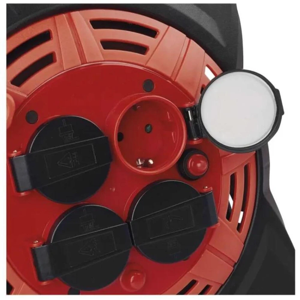 Emos Lauko prailginimo ritė P08215, 15 m, 4 lizdai, 230 V, 13 A, IP44, LED 20 W/1600 lm/6500 K