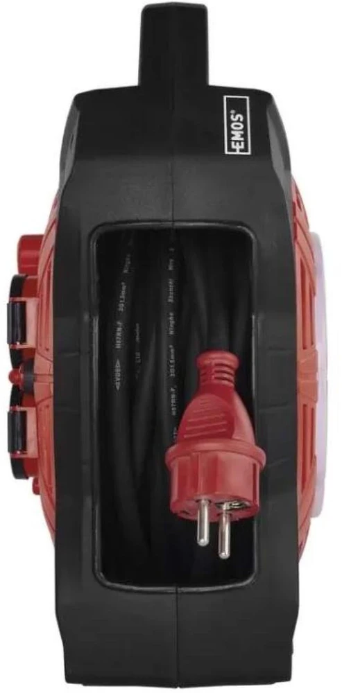 Emos Lauko prailginimo ritė P08215, 15 m, 4 lizdai, 230 V, 13 A, IP44, LED 20 W/1600 lm/6500 K
