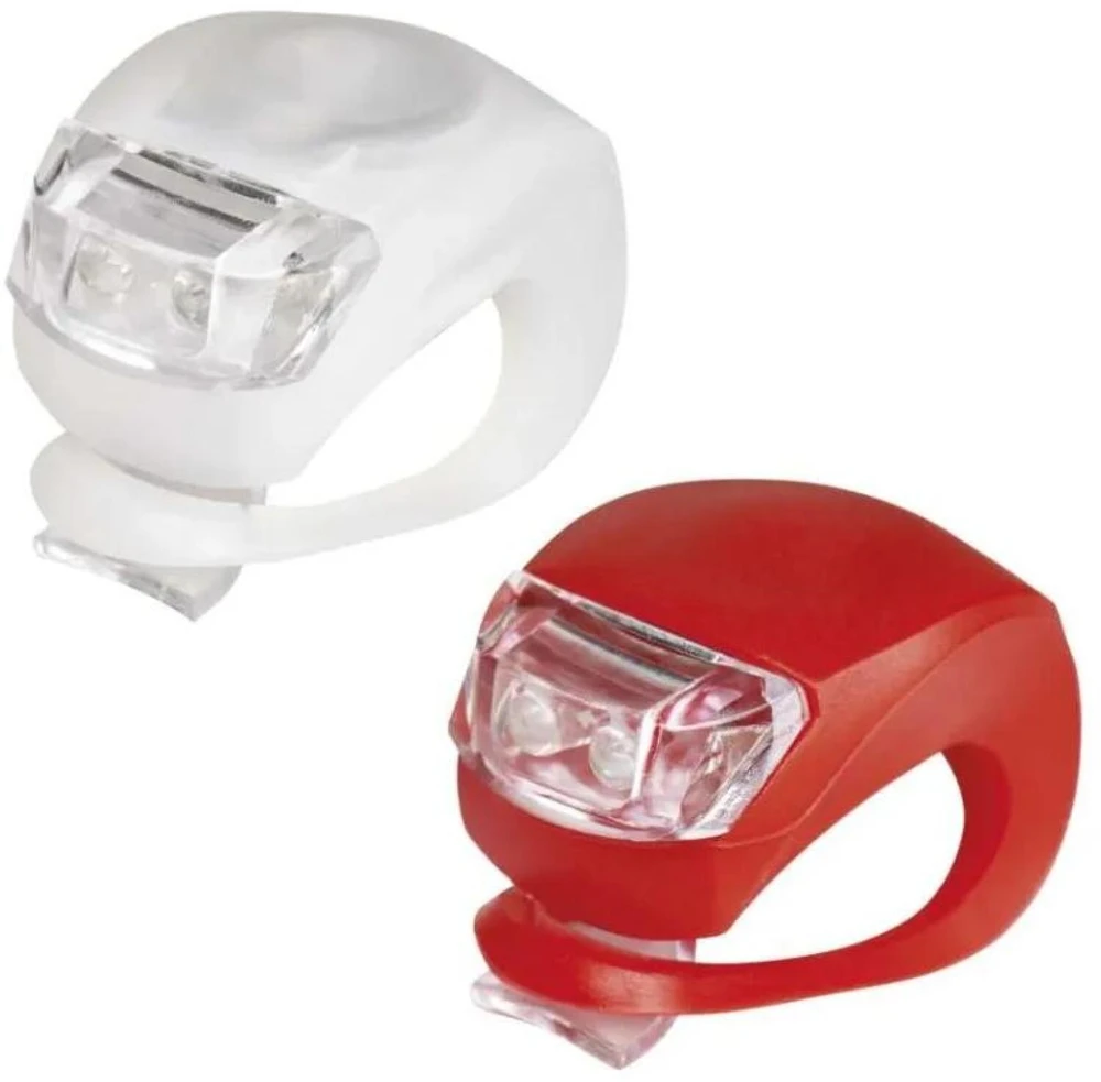„Emos“ LED priekinis galinis dviračio žibintas P3921 ant 2 × CR2032, 10 lm