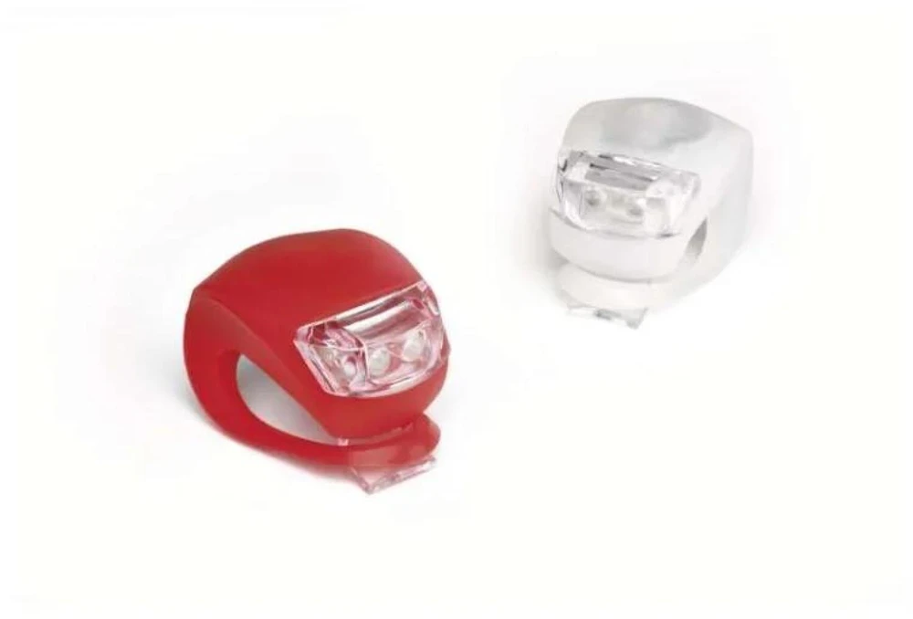 „Emos“ LED priekinis galinis dviračio žibintas P3921 ant 2 × CR2032, 10 lm