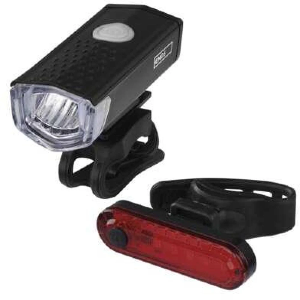 Emos LED Front Rear Rechargeable Bike Flashlight P3923, 90 lm