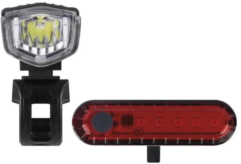 Emos LED Front Rear Rechargeable Bike Flashlight P3923, 90 lm