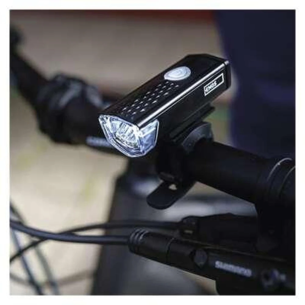 Emos LED Front Rear Rechargeable Bike Flashlight P3923, 90 lm
