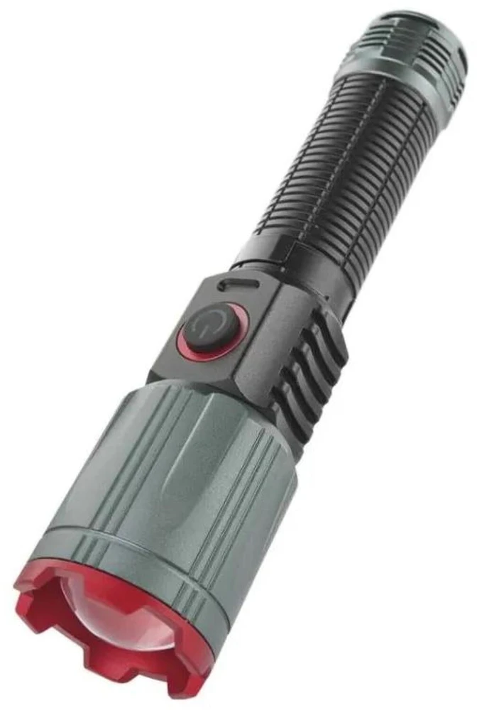 Emos LED įkraunamas metalinis žibintas P3121, 1200 lm, 2200 mAh, aliuminis, 4 režimai, IP43