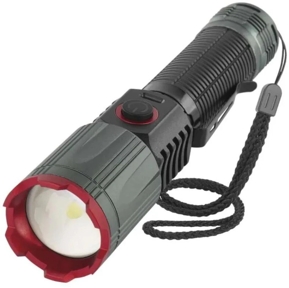 Emos LED įkraunamas metalinis žibintas P3121, 1200 lm, 2200 mAh, aliuminis, 4 režimai, IP43