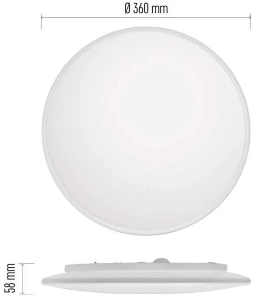 Lubinis šviestuvas Emos LED luminaire ALVI, circular 24W, dimmable. with CCT change