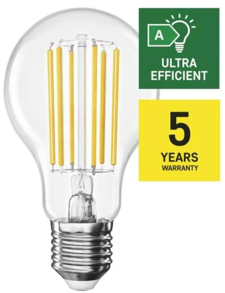 EMOS Filament A60 7,2W E27 neutrální bílá