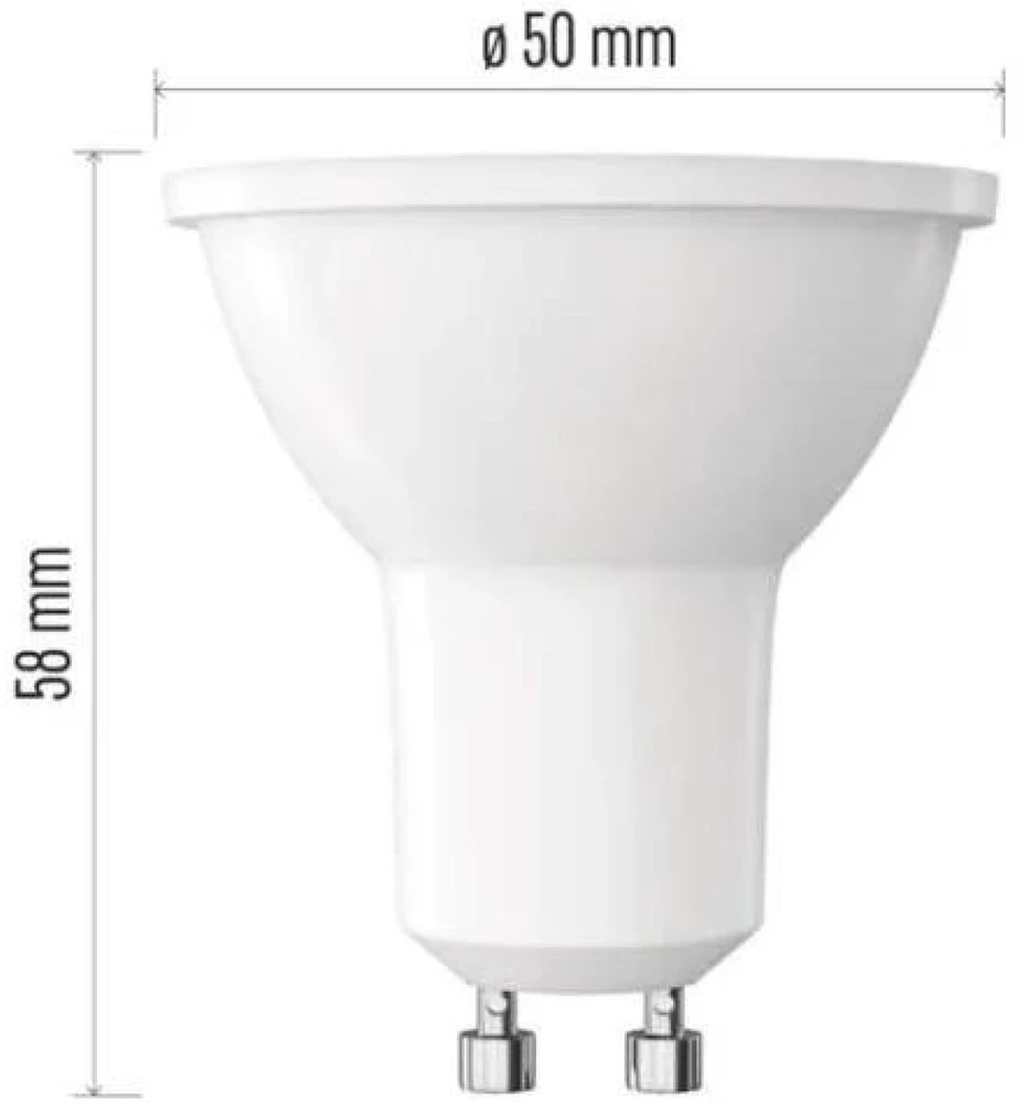 Emos Żarówka LED Classic MR16 GU10 3W (32W) 345lm 3000K ciepła biel ZQ8E12