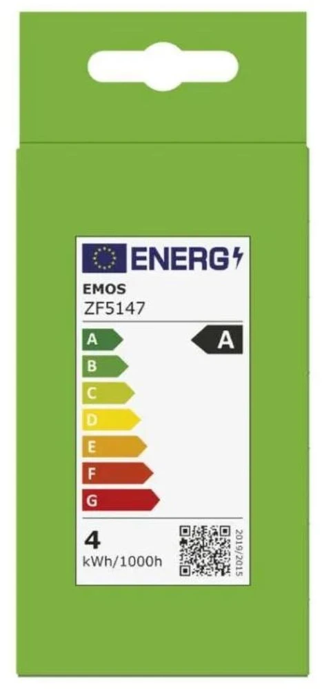 Emos Żarówka LED Filament A60 A Class E27 3,8W (60W) 806lm ciepła biel 5 metų garantija klasa AZF5147