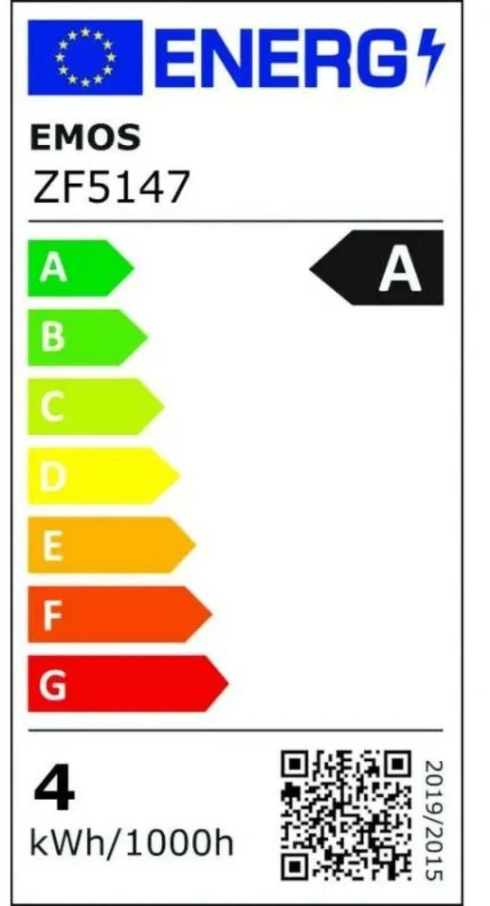 Emos Żarówka LED Filament A60 A Class E27 3,8W (60W) 806lm ciepła biel 5 metų garantija klasa AZF5147
