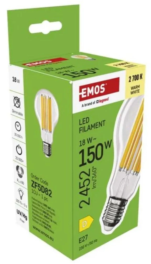 Emos ŻAR. LED 17W E27 A67 A++ FILAMENT 2700K 2452LM /ZF5D82 EMOS A2