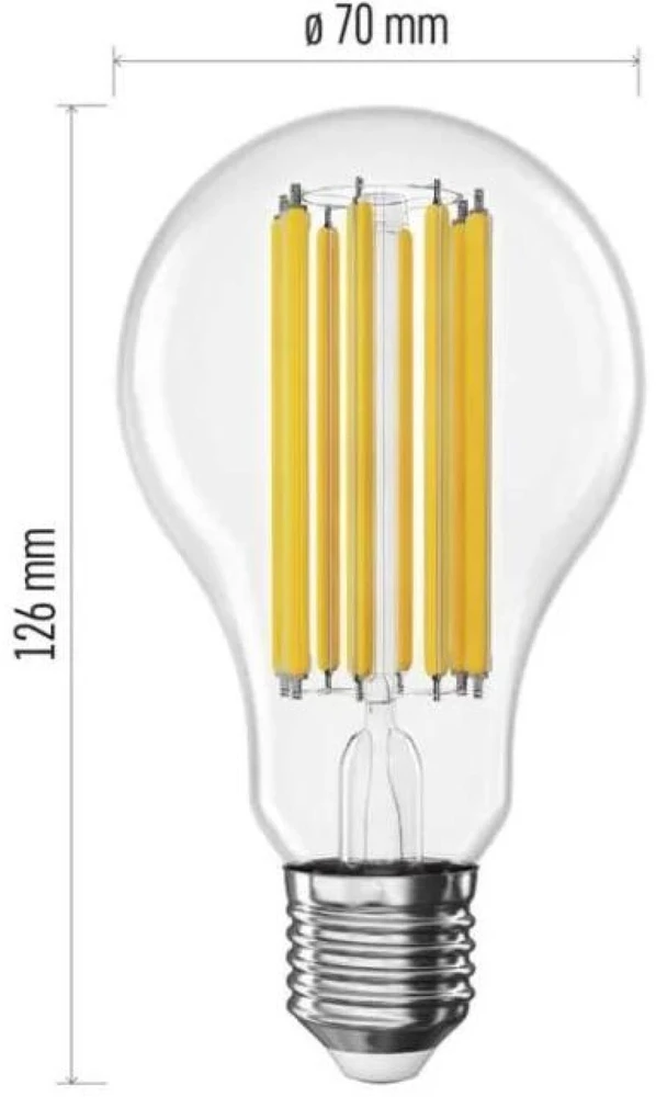 Emos ŻAR. LED 17W E27 A67 A++ FILAMENT 2700K 2452LM /ZF5D82 EMOS A2
