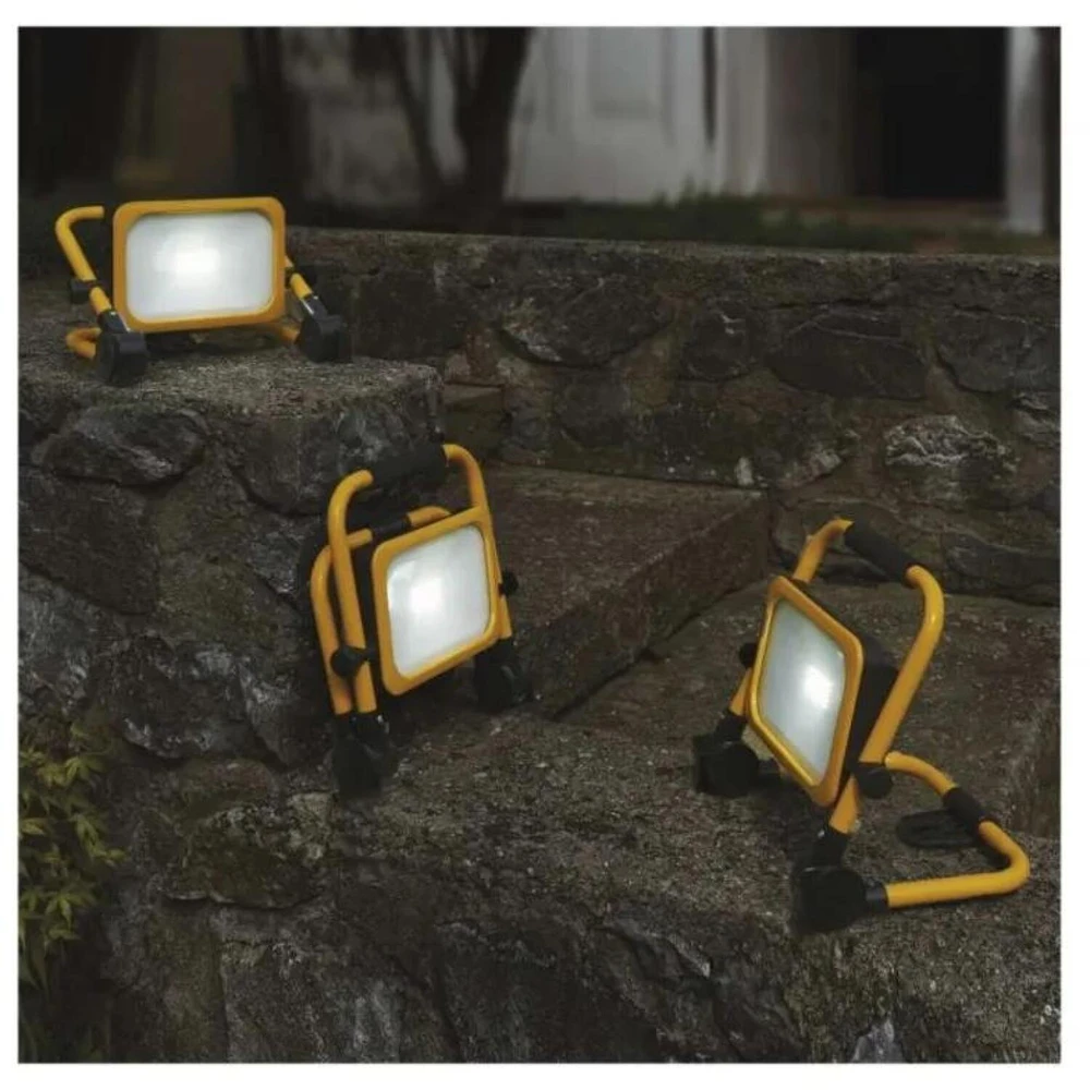 Kondicionierius Emos Geti LED spotlight ACCO rechargeable portable, 20W, yellow, cool baltas