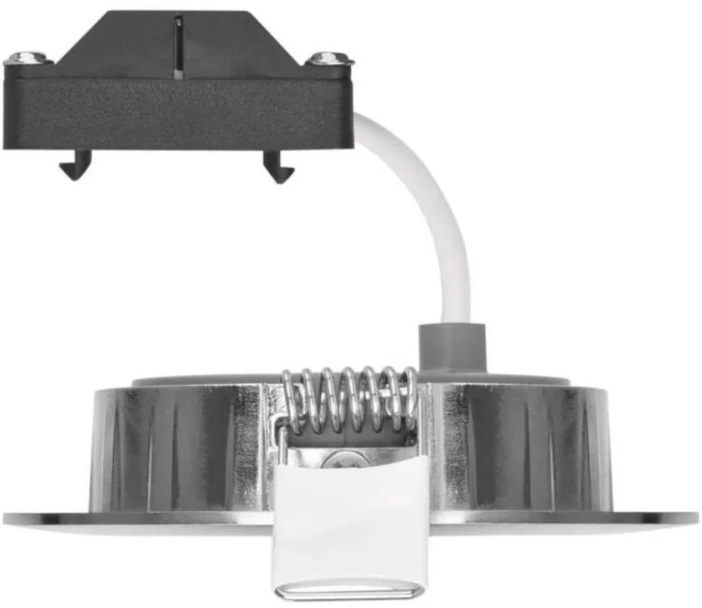 Emos LED spotlight SIMMI sidabrinis, circle 5W warm baltas