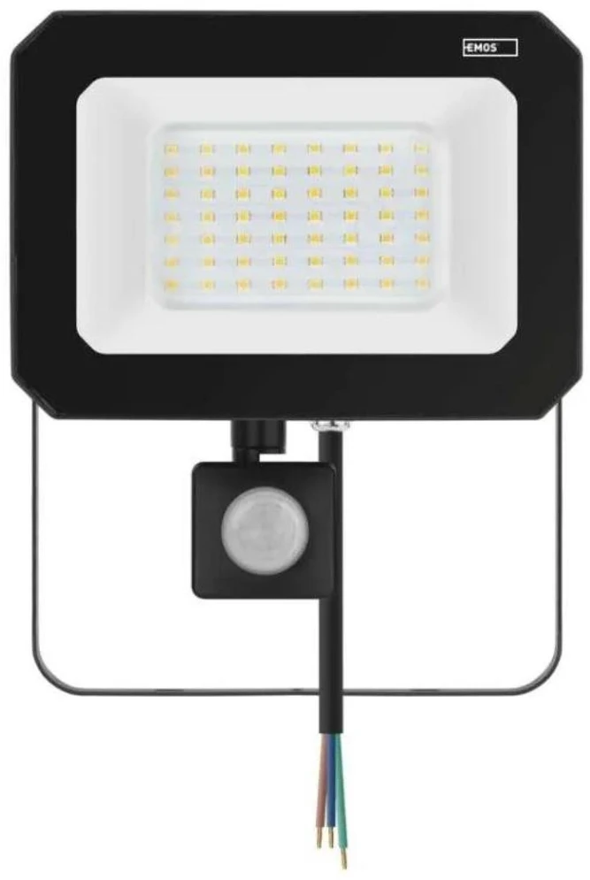 Kondicionierius Emos LED prožektorius SIMPO ZS2343, 50 W, 5000 lm, IP44, neutraliai balta, PIR jutiklis, aliuminis