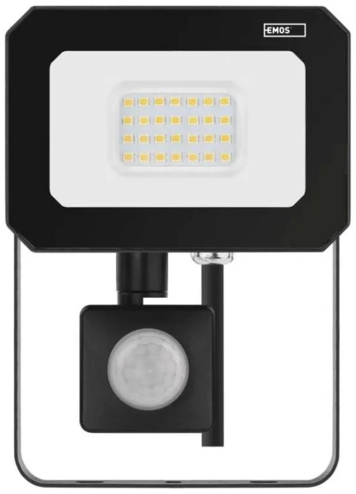 Kondicionierius Emos LED prožektorius ZS2323, 20 W, 2000 lm, IP44, neutraliai balta, 120°, PIR jutiklis, aliuminis