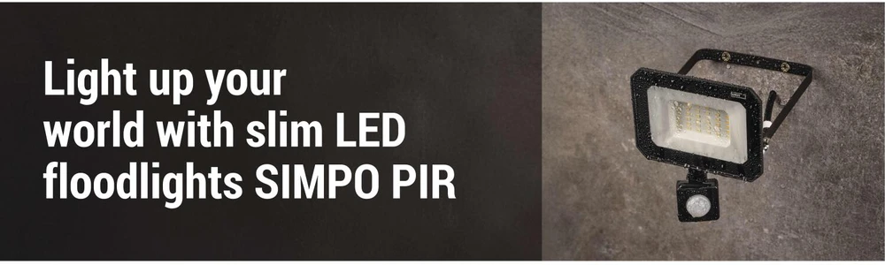 Kondicionierius Emos LED prožektorius ZS2333, 30 W, 3000 lm, IP44, neutraliai balta, PIR jutiklis, aliuminis, stiklas