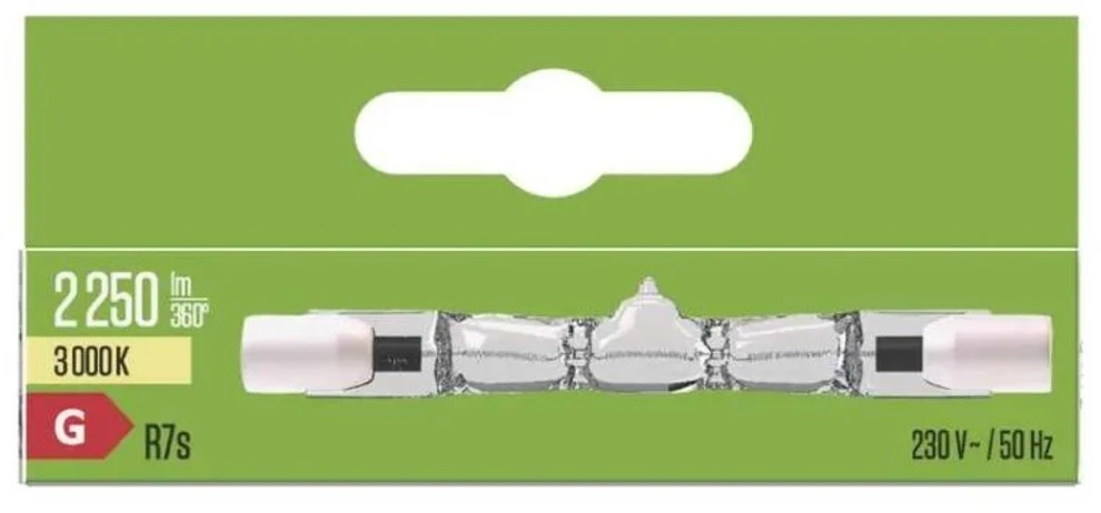 Emos Linear halogen bulb J78 120W R7s warm baltas