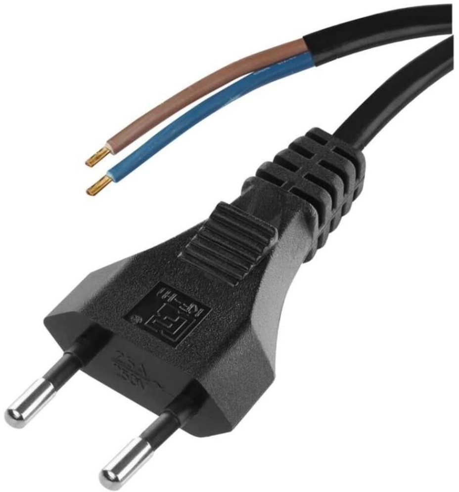 Emos Flexo PVC cord 2×0,75mm2, 3m, juodas