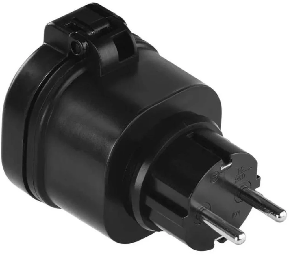 Emos Nuotolinio valdymo lizdai P0068, 1x2P+PE, IP44, 3000W, iki 30m, iki 4 lizdų, vaikų apsauga