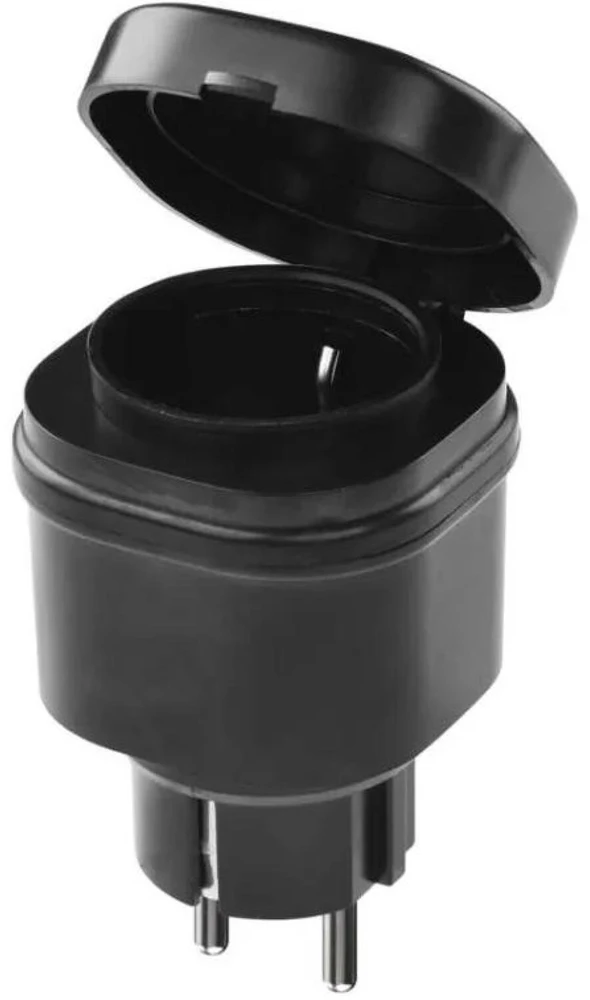 Emos Nuotolinio valdymo lizdai P0068, 1x2P+PE, IP44, 3000W, iki 30m, iki 4 lizdų, vaikų apsauga