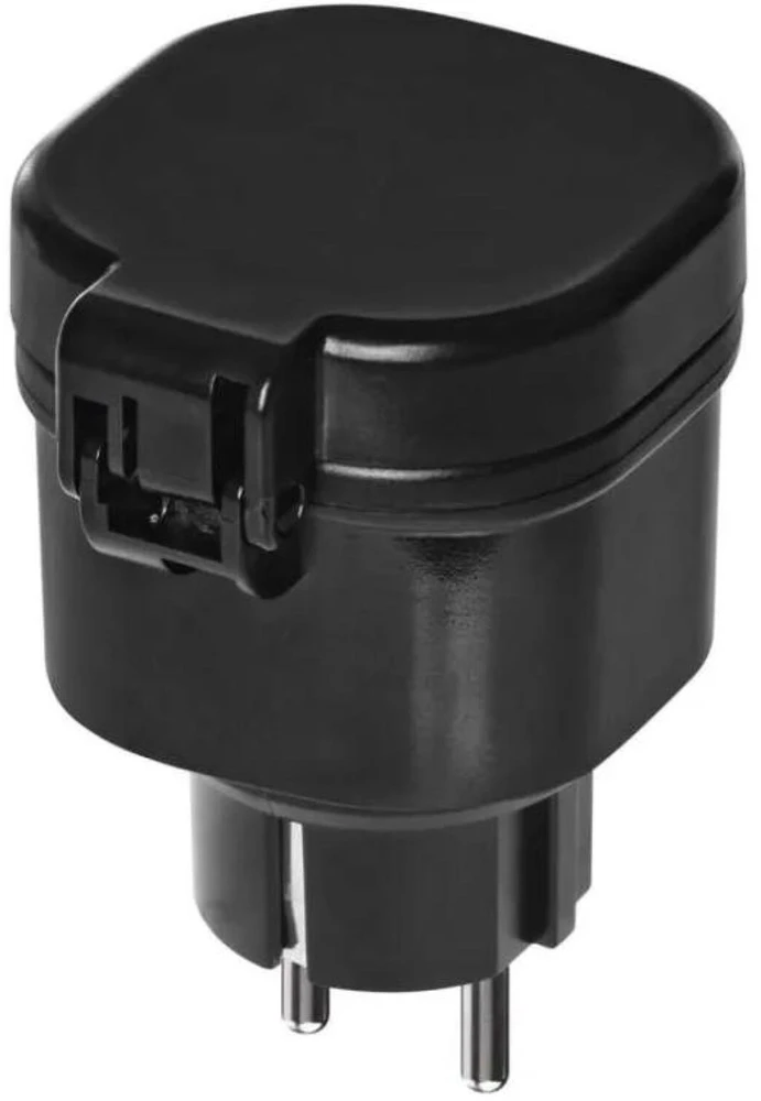 Emos Nuotolinio valdymo lizdai P0068, 1x2P+PE, IP44, 3000W, iki 30m, iki 4 lizdų, vaikų apsauga