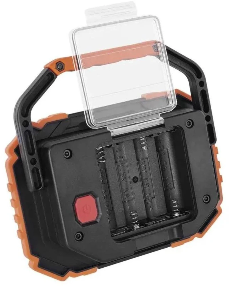 Emos P4113 COB LED darbinė lempa, 700 lm, 4×AA, 3 režimai, IP43, atspari smūgiams, 35 m
