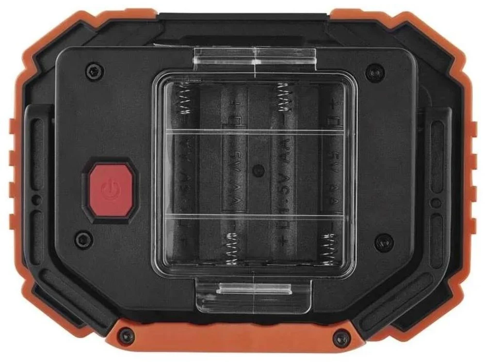 Emos P4113 COB LED darbinė lempa, 700 lm, 4×AA, 3 režimai, IP43, atspari smūgiams, 35 m
