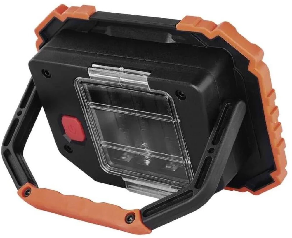 Emos P4113 COB LED darbinė lempa, 700 lm, 4×AA, 3 režimai, IP43, atspari smūgiams, 35 m