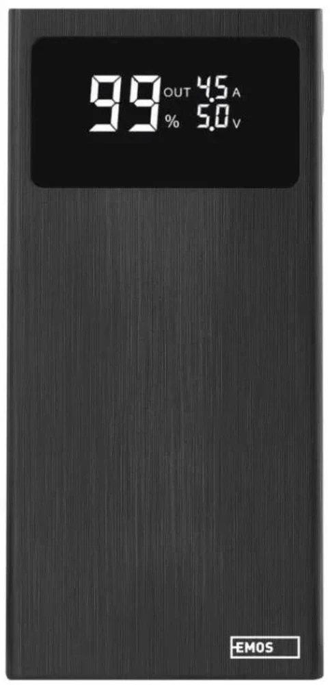 Emos Power Bank BetaQ 10 B0531B, 10000 mAh, 22,5 W, 4 išėjimai, 18 W įvestis, LED indikatorius