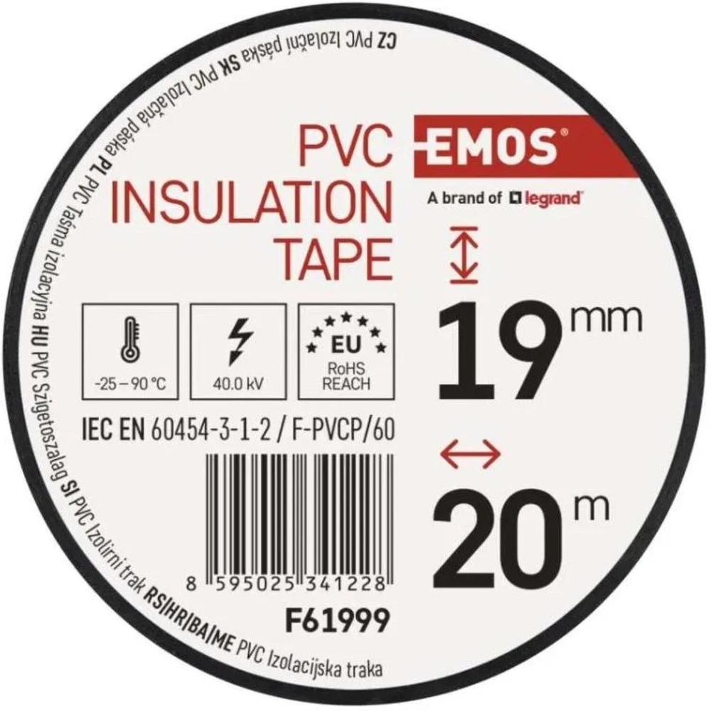 Emos Insulating tape PVC 19mm / 20m colour mix 10Ks