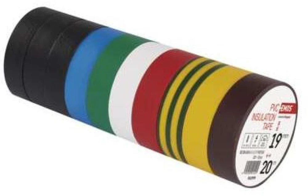 Emos Insulating tape PVC 19mm / 20m colour mix 10Ks