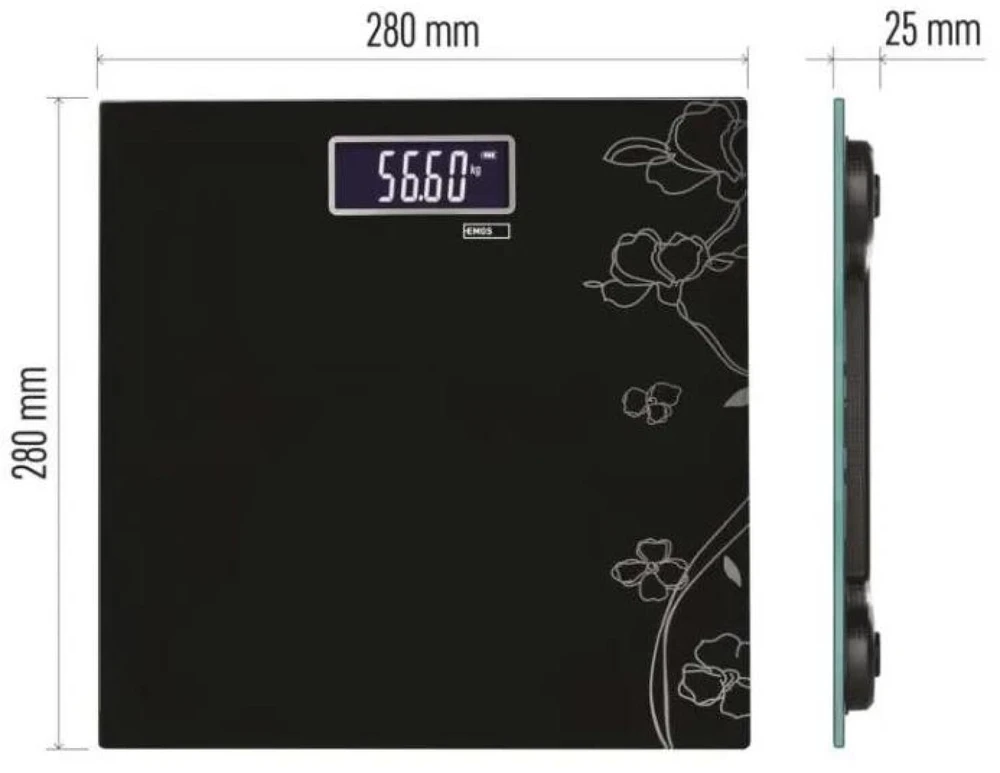 Svarstyklės Emos Digital personal scale EV106