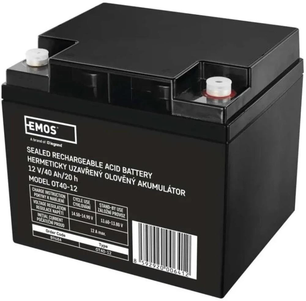 Emos Maintenance-free 12 V/40 Ah M6 lead-acid battery